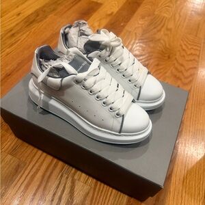 Alexander Mcqueen Exaggerated White and Gray 3M Sneakers LIMITED